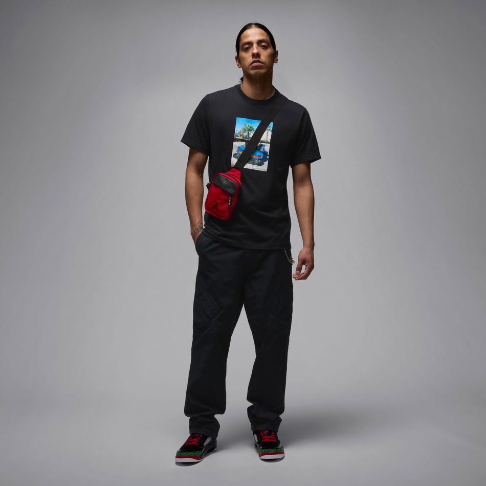 Jordan Brand Photo SS Crew Erkek Siyah Tişört