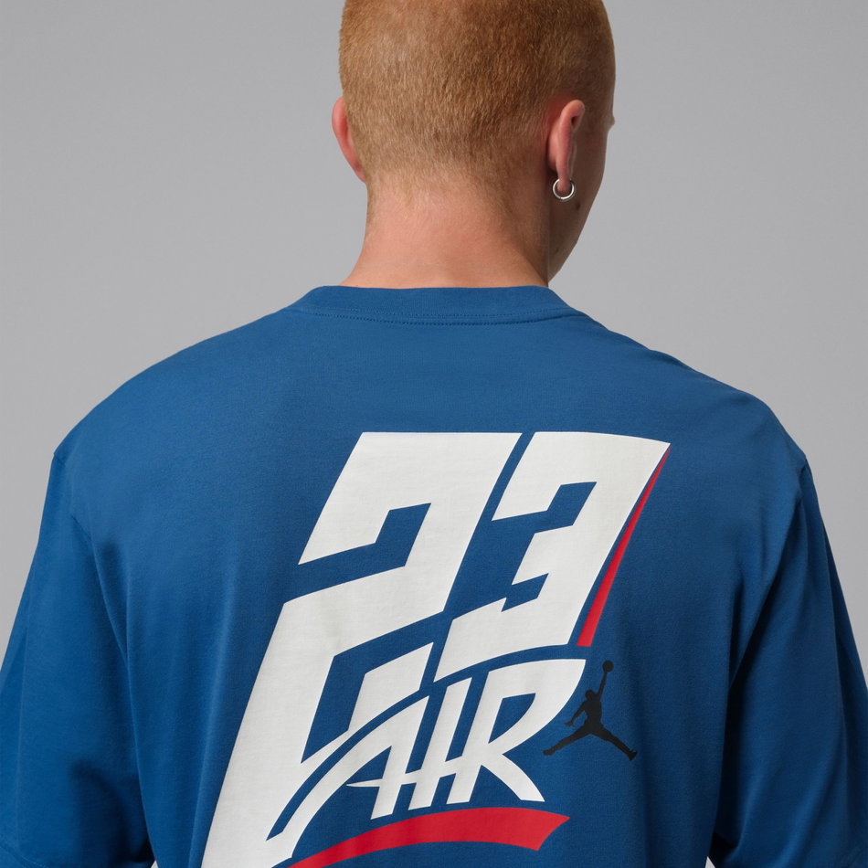 Jordan Brooklyn Air 85 Ss Crew Erkek Mavi Tişört