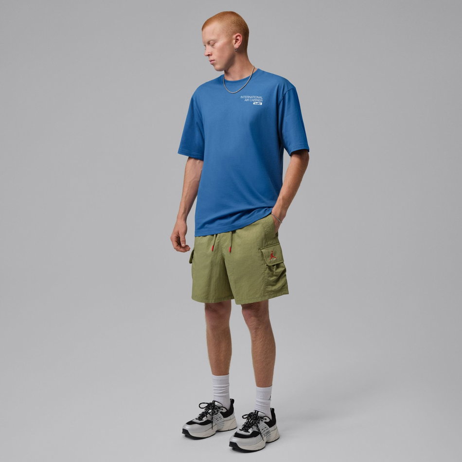 Jordan Brooklyn Air 85 Ss Crew Erkek Mavi Tişört