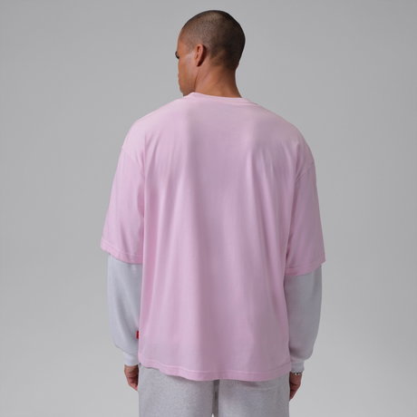 JORDAN - Jordan Brooklyn Comic 96 Ss Crew Erkek Pembe Tişört (1)
