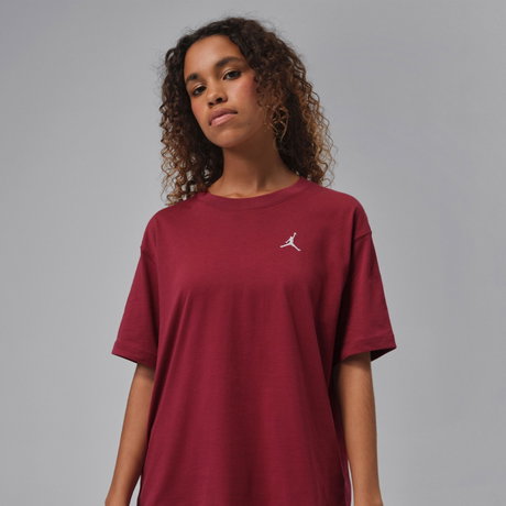 JORDAN - Jordan Brooklyn Essentials Ss Gf Tee 23 Kadın Bordo Tişört