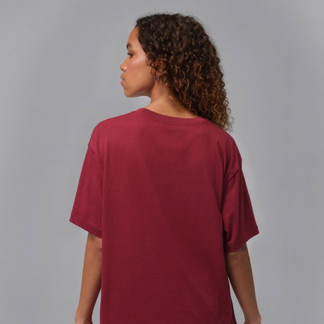 JORDAN - Jordan Brooklyn Essentials Ss Gf Tee 23 Kadın Bordo Tişört (1)