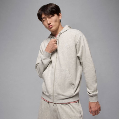 JORDAN - Jordan Brooklyn Fleece FZ Erkek Bej Sweatshirt