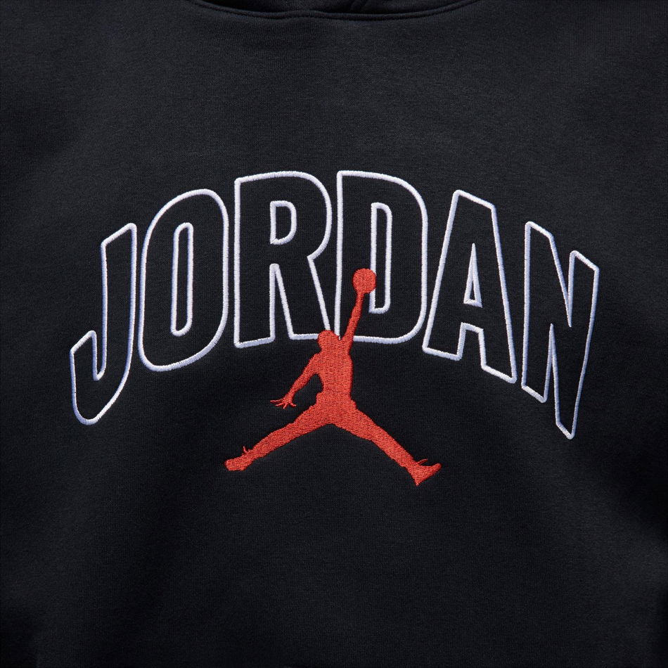 Jordan Brooklyn Fleece Os GFX Po Hoodie Erkek Siyah Sweatshirt