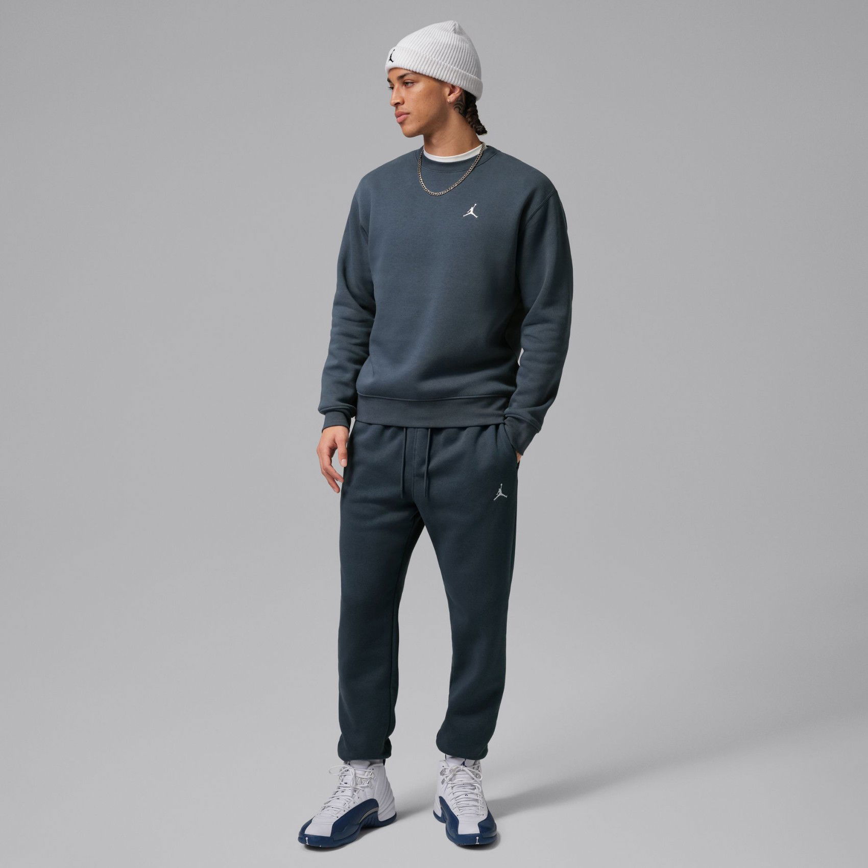 Nike Jordan Brooklyn Fleece Pant Erkek Mavi Eşofman Altı FV7277-464