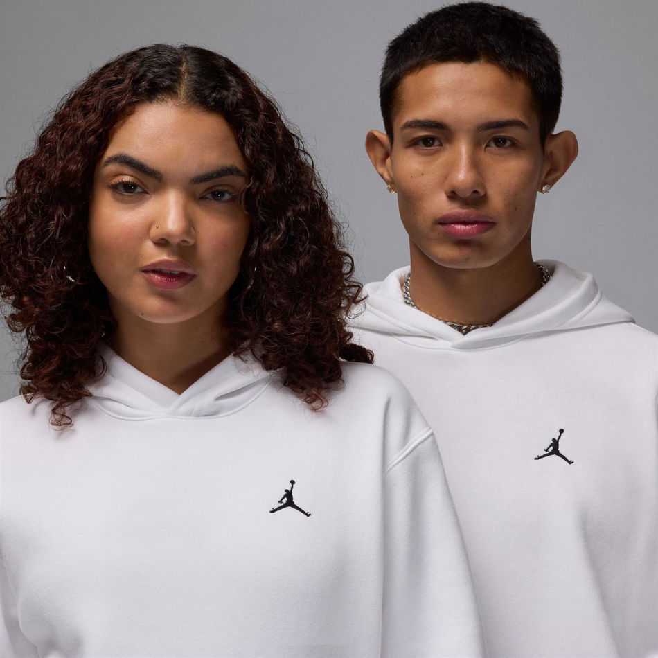 Jordan Brooklyn Fleece PO Erkek Beyaz Sweatshirt