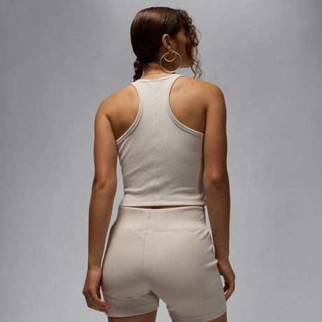 JORDAN - Jordan Brooklyn Fleece Tank Bej Kadın Atlet (1)