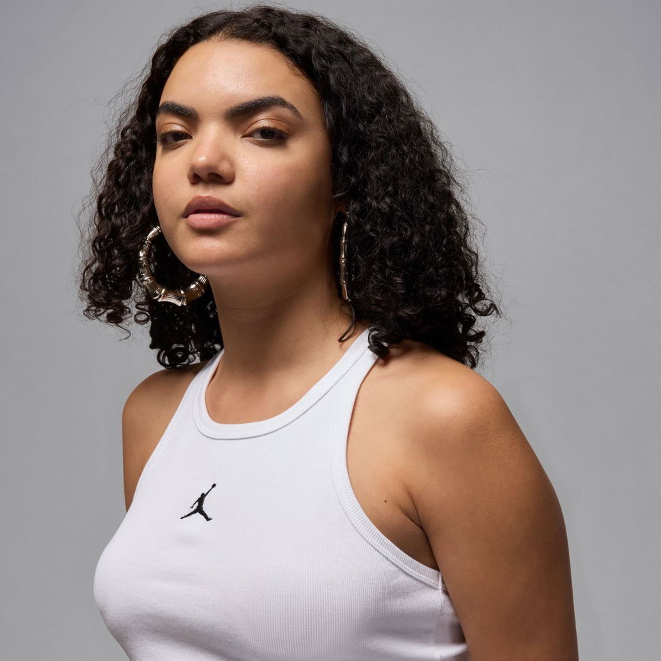 Jordan Brooklyn Fleece Tank Kadın Beyaz Atlet