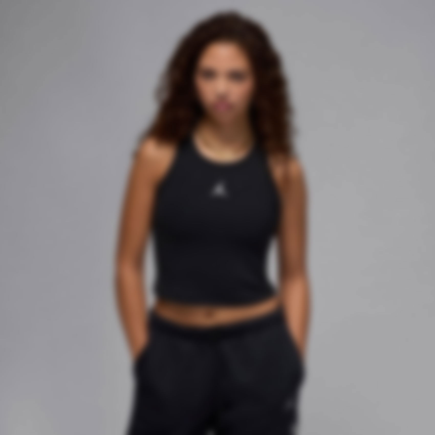 JORDAN - Jordan Brooklyn Fleece Tank Kadın Siyah Atlet