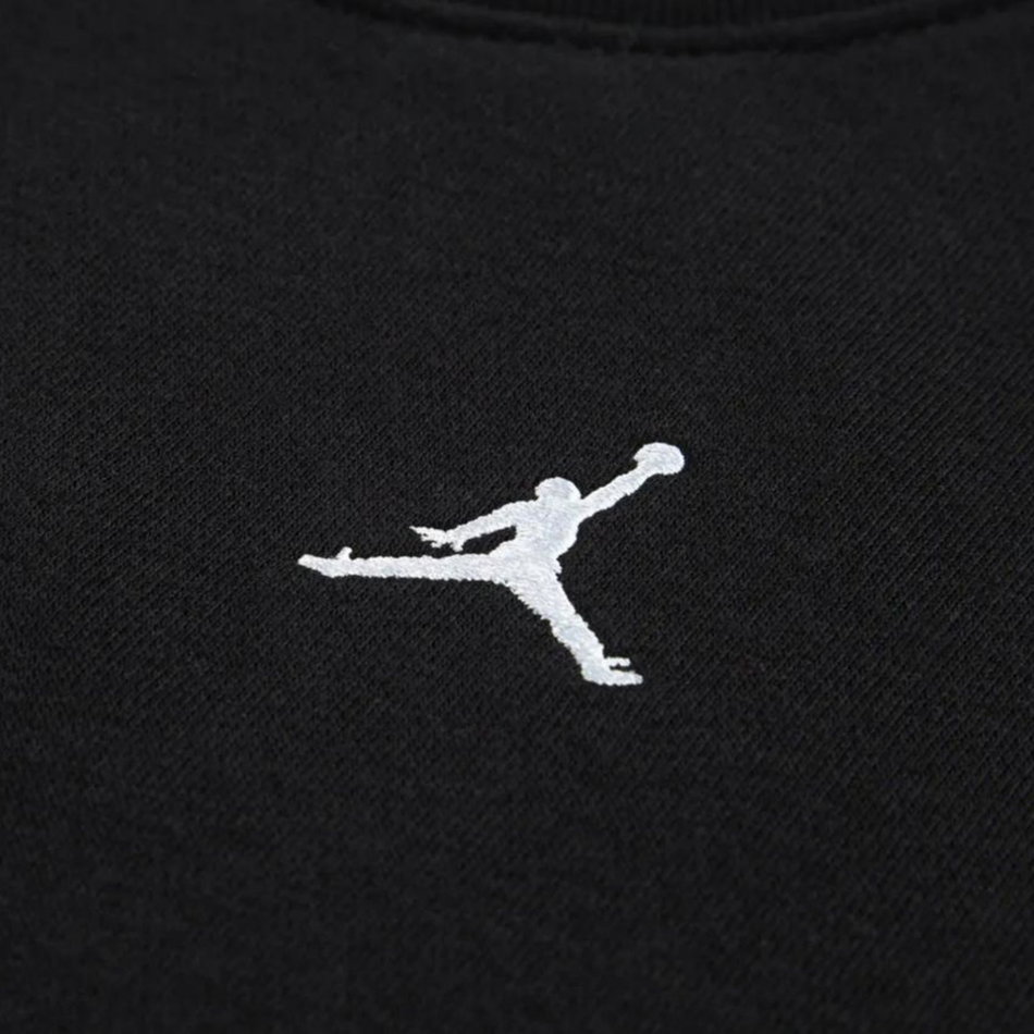 Jordan Brooklyn FR Crew Çocuk Siyah Sweatshirt