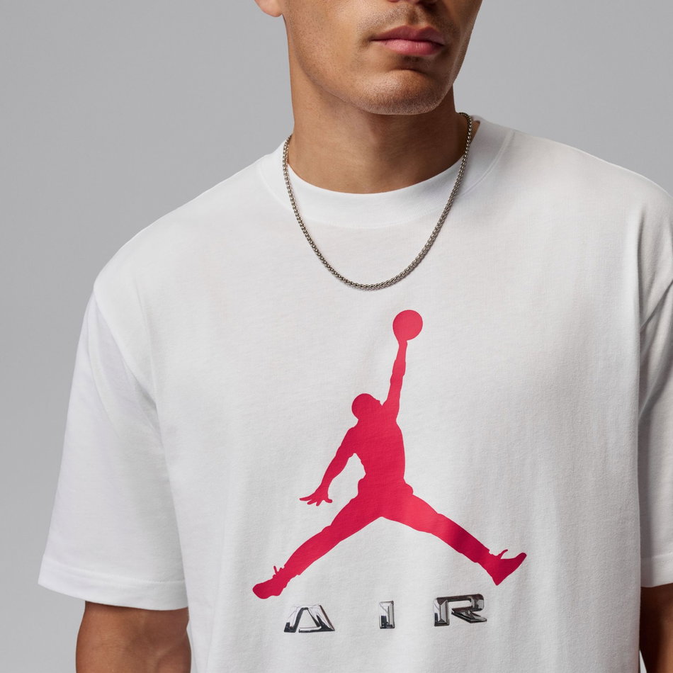Jordan Brooklyn Gfx Ss Crew Erkek Beyaz Tişört