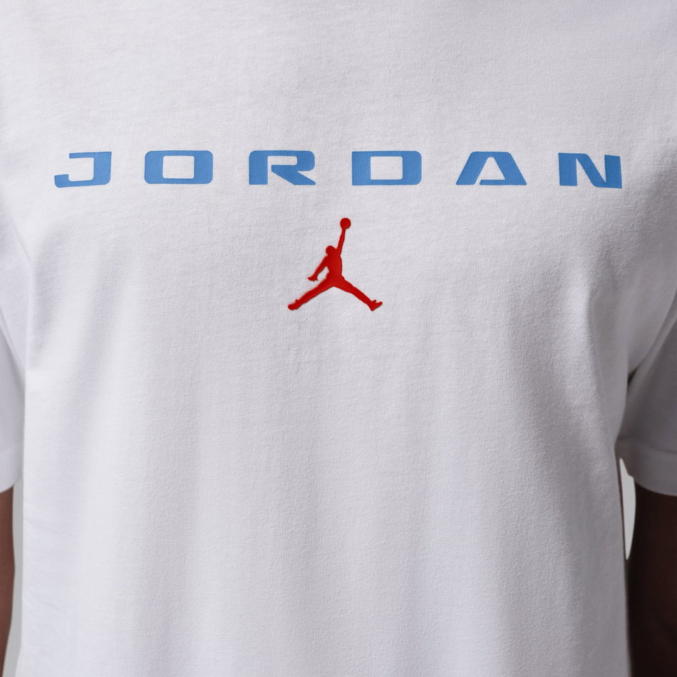 Jordan Brooklyn Gfx Ss Crew Erkek Beyaz Tişört