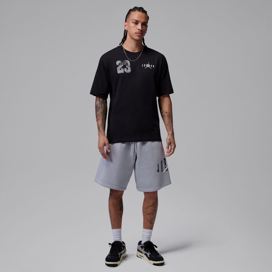 Jordan Brooklyn Gfx Ss Crew Erkek Siyah Tişört