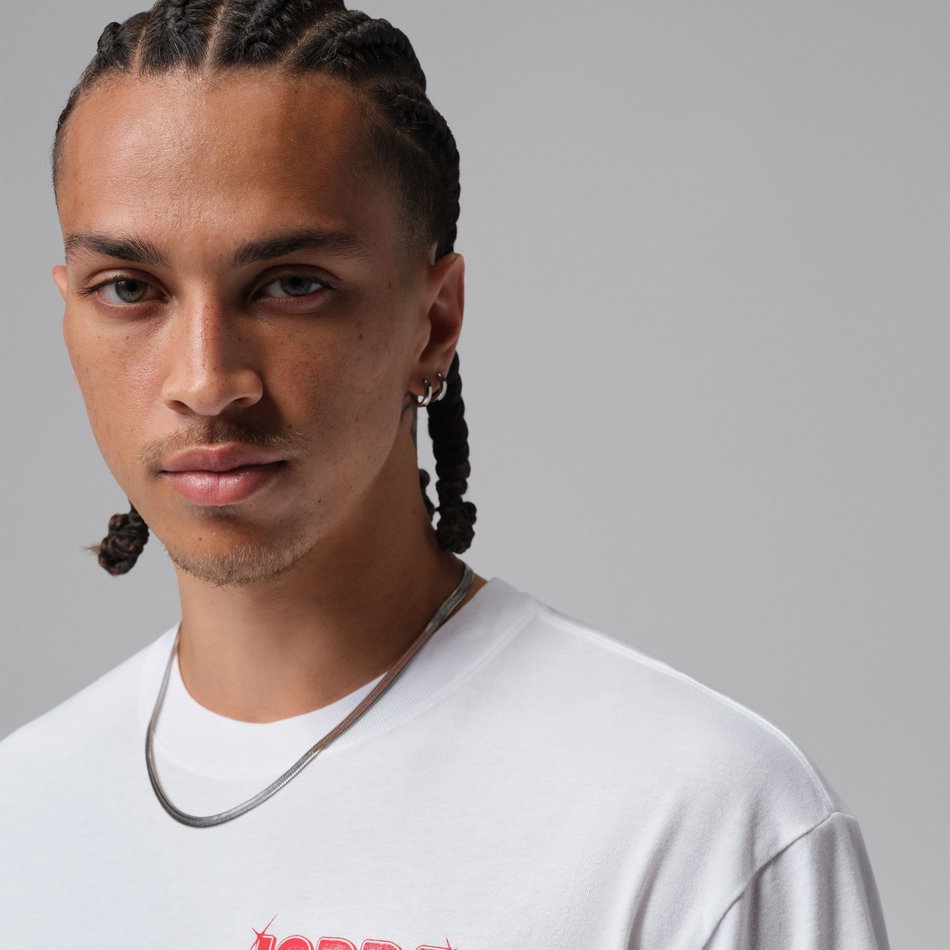 Jordan Brooklyn Gx 85 Ss Crew Erkek Beyaz Tişört