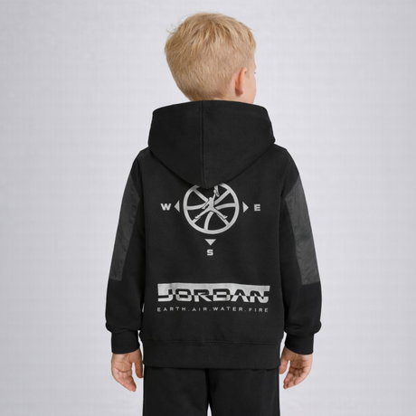 NIKE - Jordan Brooklyn Hike Mike FT PO Hoodie Çocuk Sweatshirt (1)