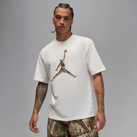 JORDAN - Jordan Brooklyn Jumpman SS Crew Erkek Bej Tişört