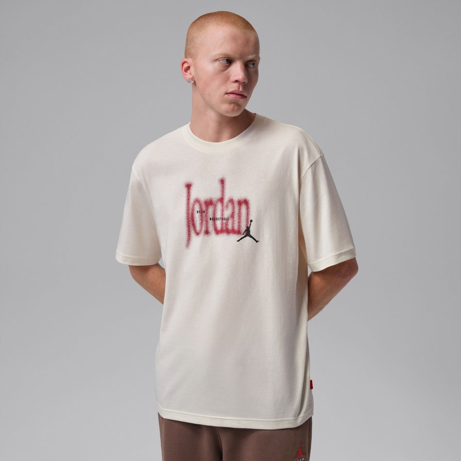 Jordan Brooklyn Love 85 Ss Crew Erkek Bej Tişört