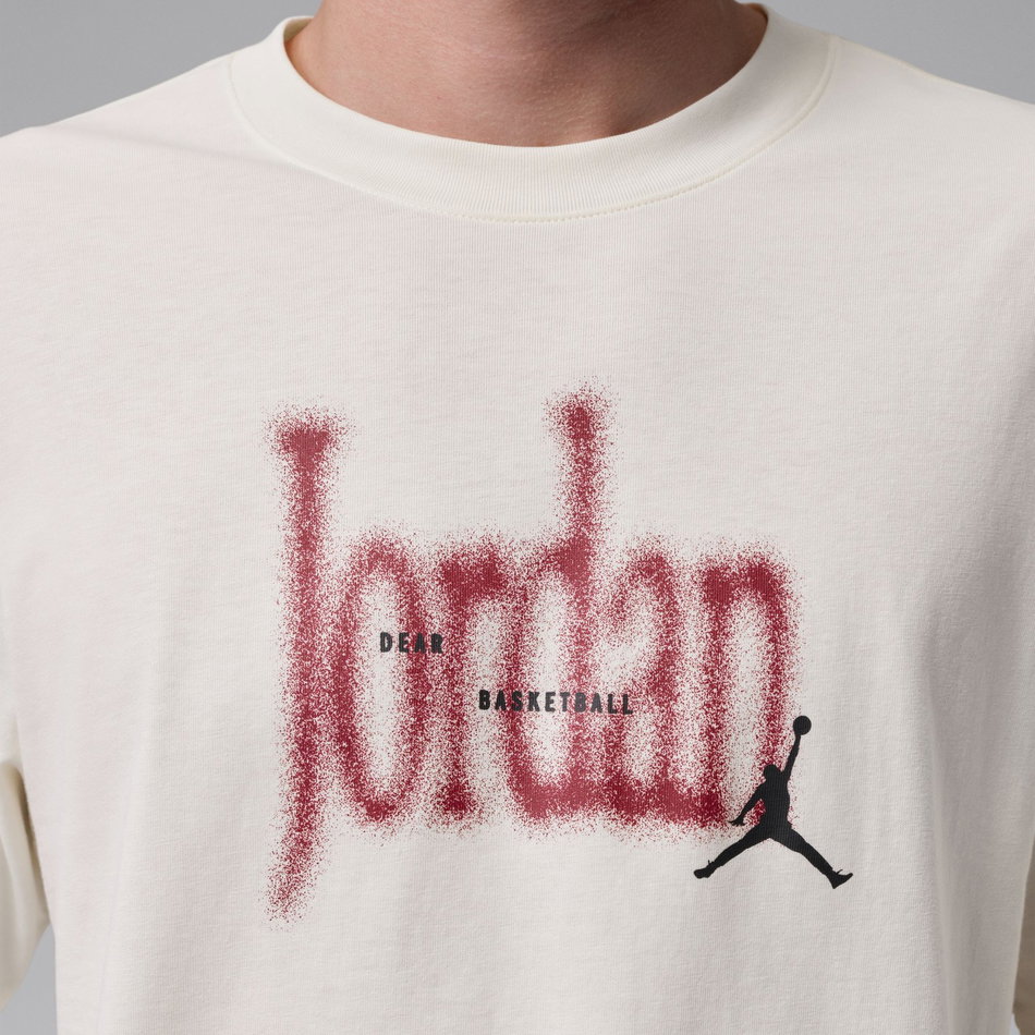 Jordan Brooklyn Love 85 Ss Crew Erkek Bej Tişört