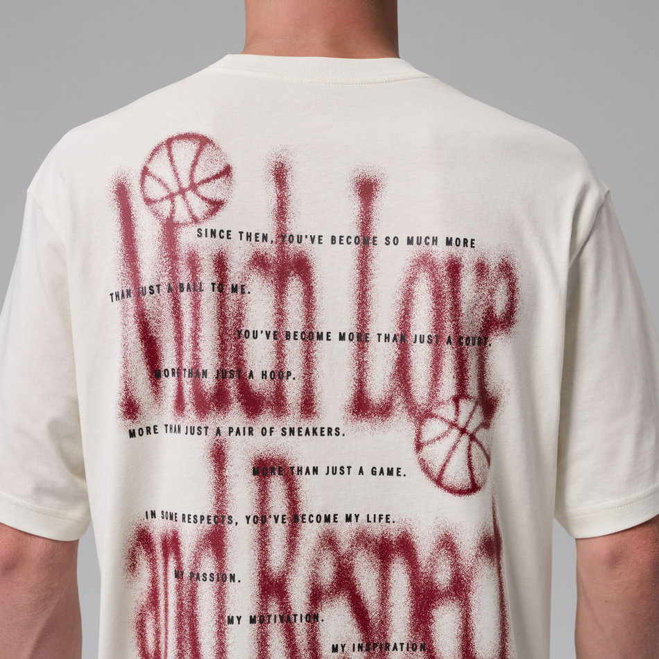 Jordan Brooklyn Love 85 Ss Crew Erkek Bej Tişört