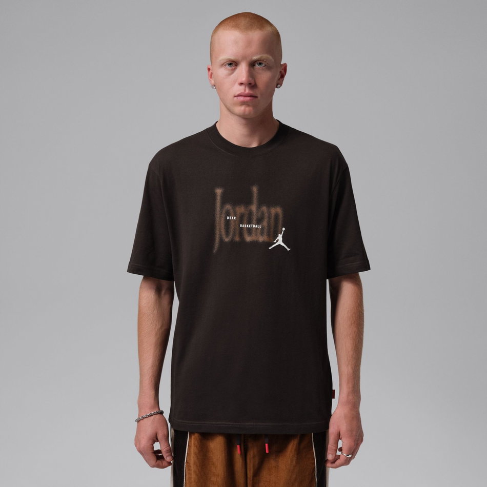 Jordan Brooklyn Love 85 Ss Crew Erkek Kahverengi Tişört