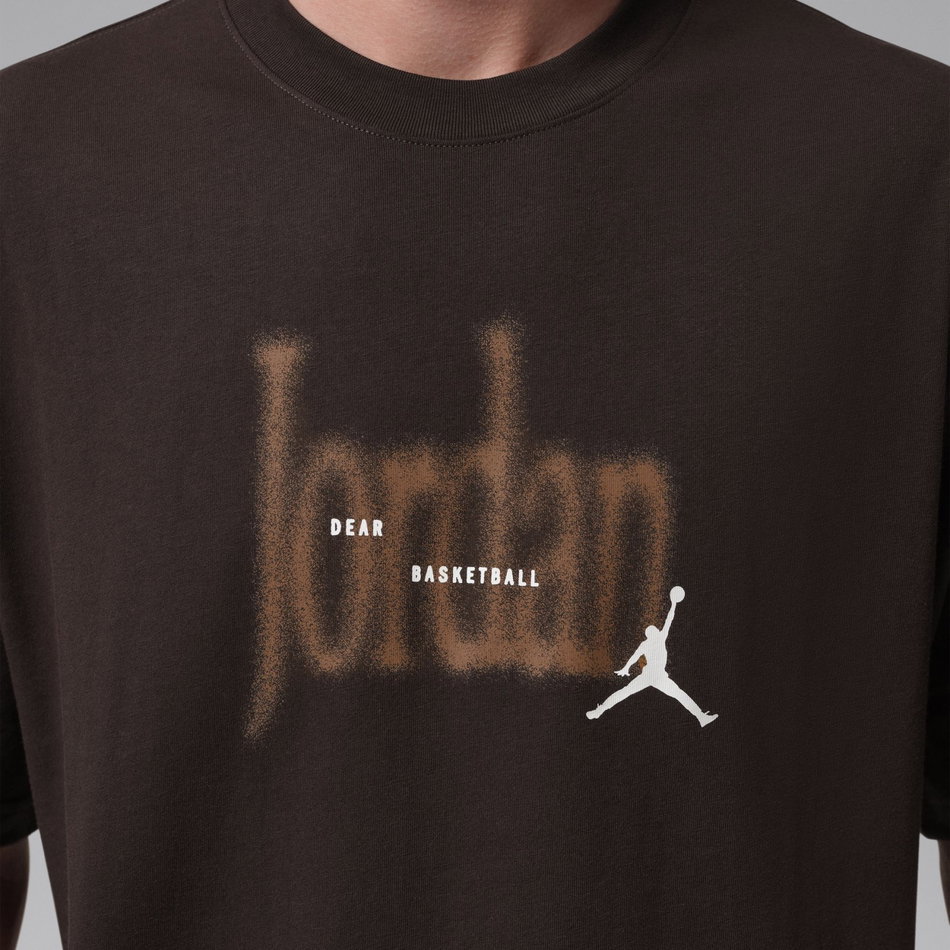 Jordan Brooklyn Love 85 Ss Crew Erkek Kahverengi Tişört