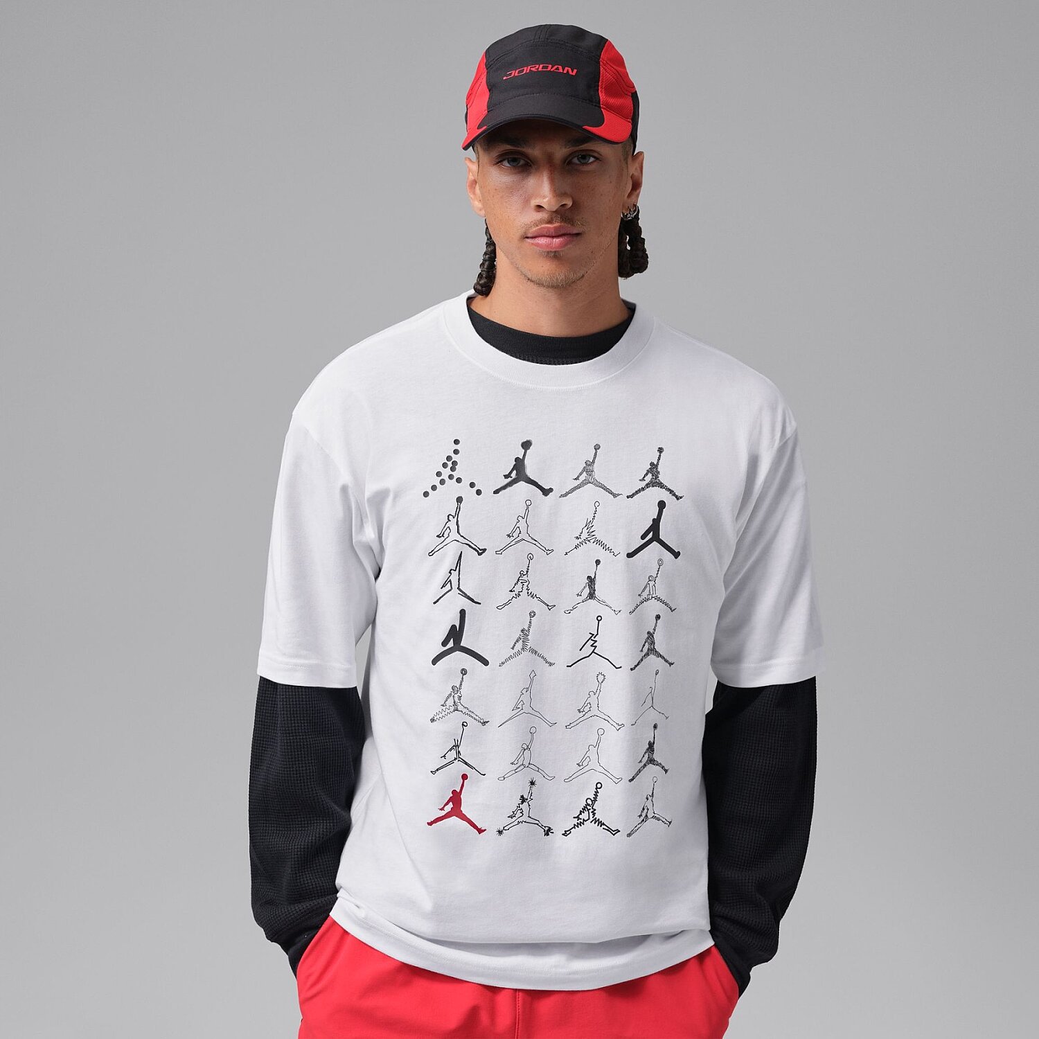 Мужская футболка Jordan Brooklyn Nc Logo Gfx Ss Crew