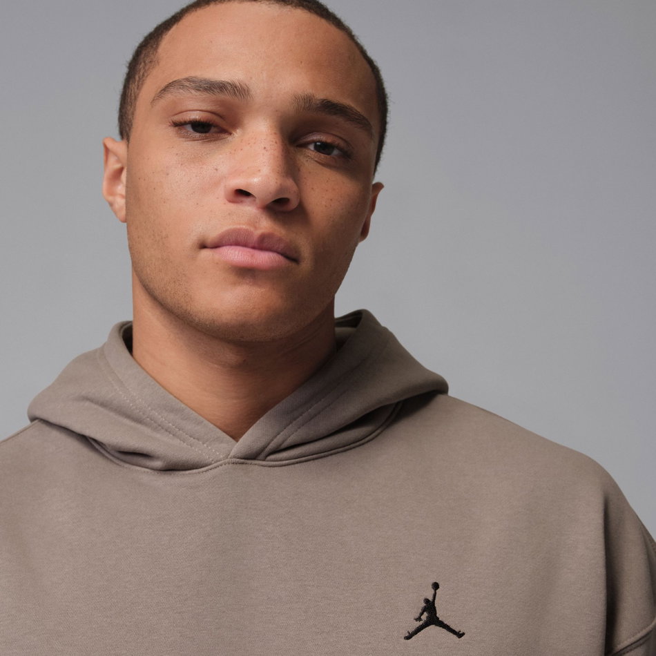 Jordan Brooklyn Os Po Hoodie Erkek Kahverengi Sweatshirt