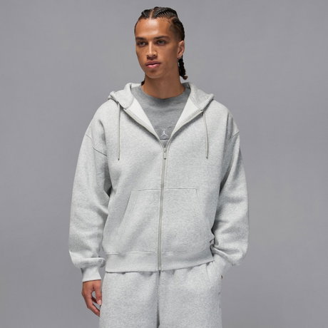 JORDAN - Jordan Brooklyn Oversize FZ Hoodie Erkek Gri Sweatshirt