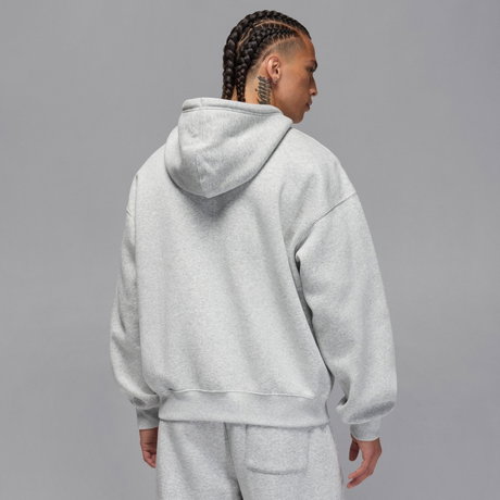 JORDAN - Jordan Brooklyn Oversize FZ Hoodie Erkek Gri Sweatshirt (1)