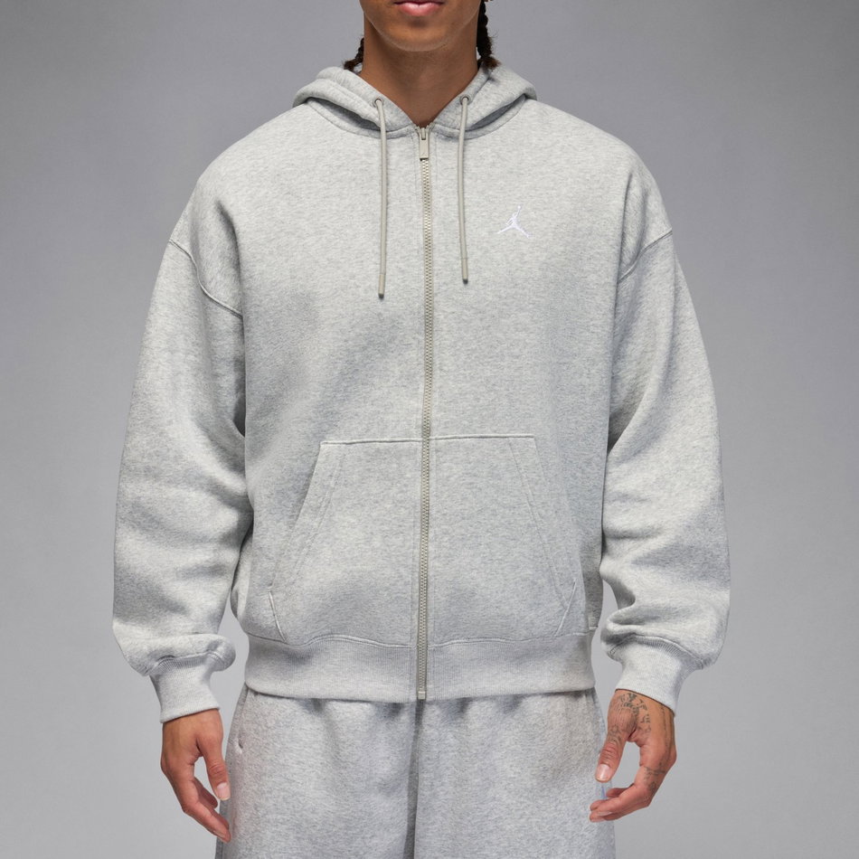 Jordan Brooklyn Oversize FZ Hoodie Erkek Gri Sweatshirt