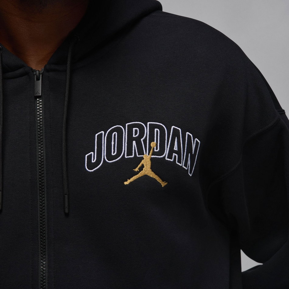 Jordan Brooklyn Oversize FZ Hoodie Erkek Siyah Sweatshirt