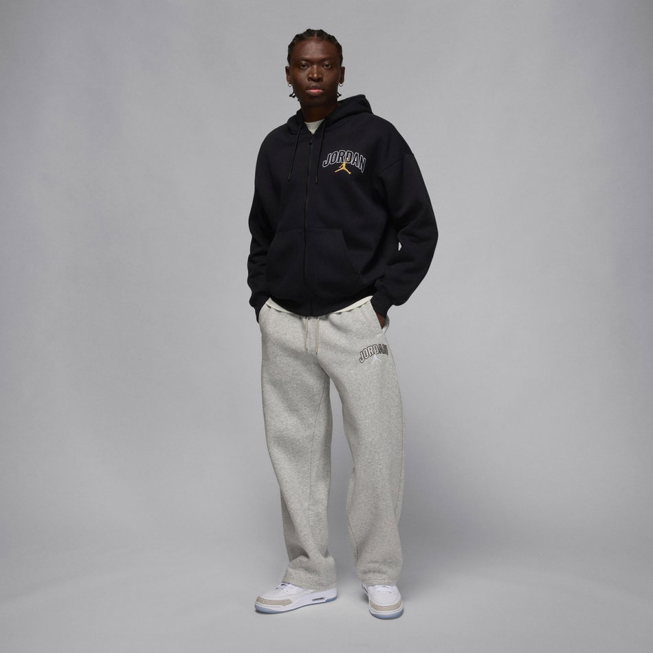 Jordan Brooklyn Oversize FZ Hoodie Erkek Siyah Sweatshirt