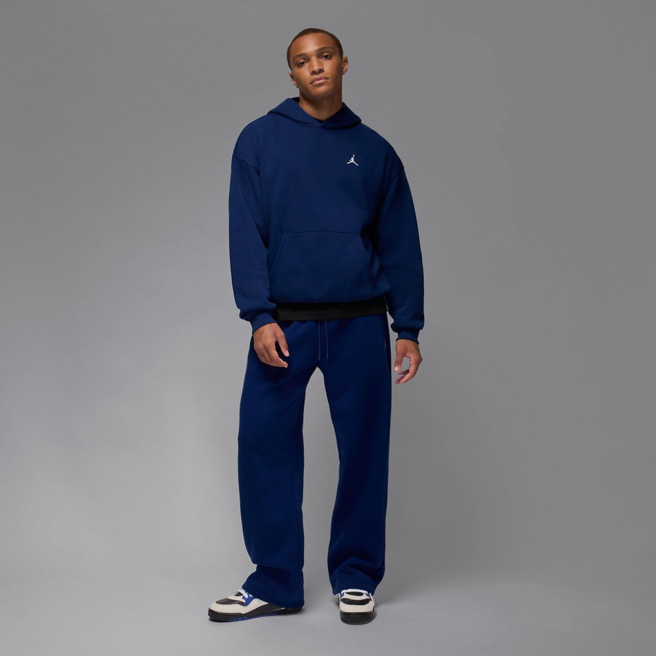Jordan Brooklyn Oversize Po Hoodie Erkek Mavi Sweatshirt