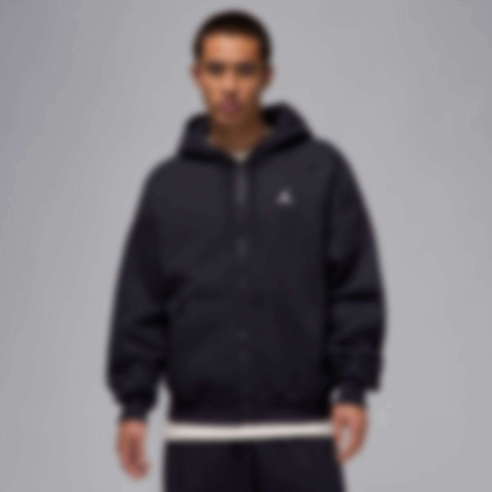 JORDAN - Jordan Brooklyn Oversized FZ HD Erkek Siyah Sweatshirt
