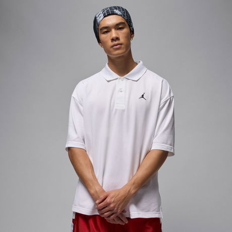 JORDAN - Jordan Brooklyn Polo Top Erkek Beyaz Tişört