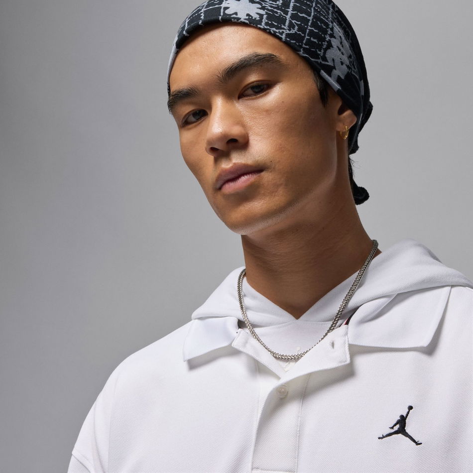 Jordan Brooklyn Polo Top Erkek Beyaz Tişört