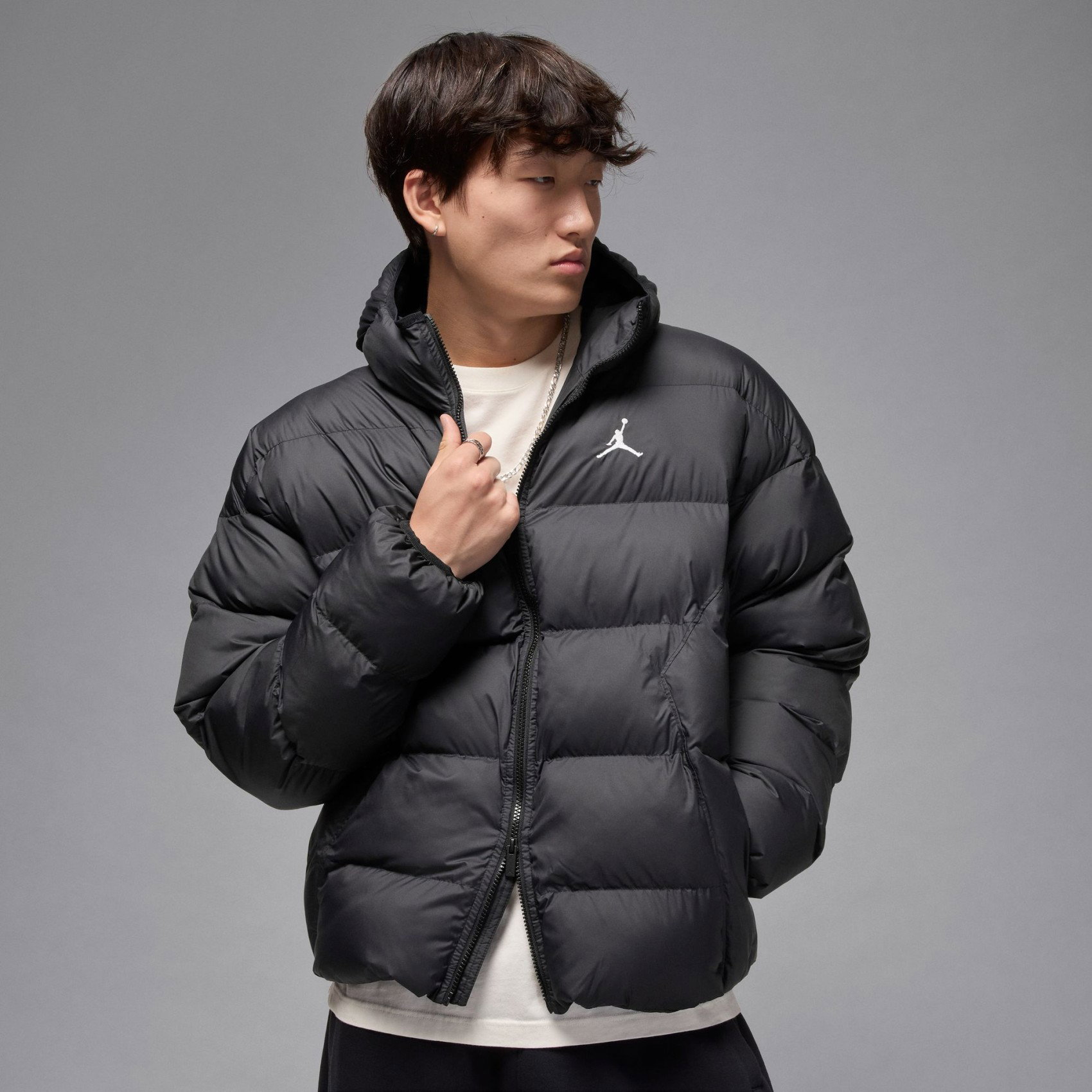 Nike Jordan Brooklyn Puffer Jacket Erkek Siyah Mont HV0532-010