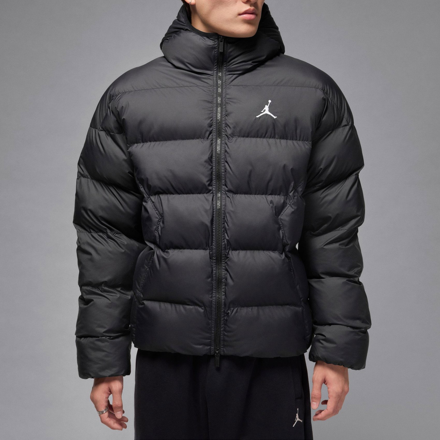 Nike Jordan Brooklyn Puffer Jacket Erkek Siyah Mont HV0532-010