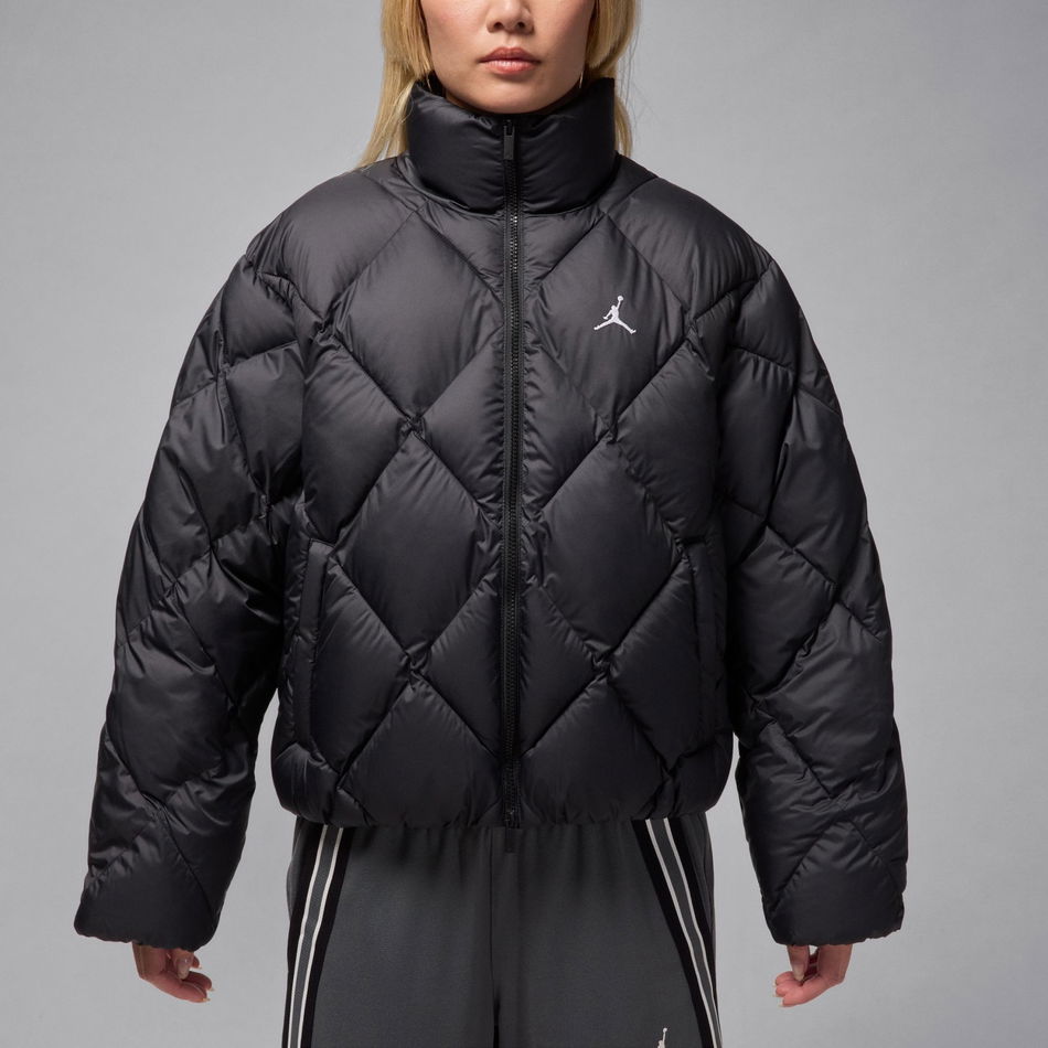 Jordan Brooklyn Puffer Kadın Siyah Mont