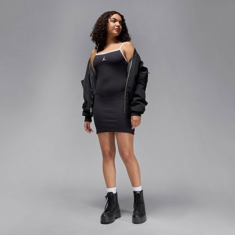 Jordan Brooklyn Slim Tank Dress Kadın Siyah Elbise