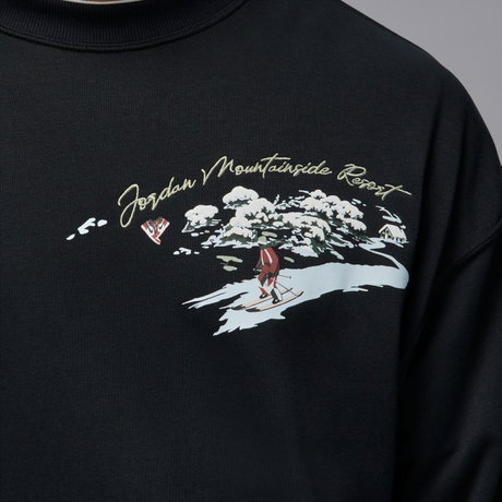 JORDAN - Jordan Brooklyn Snowscape Crew Erkek Siyah Sweatshirt (1)