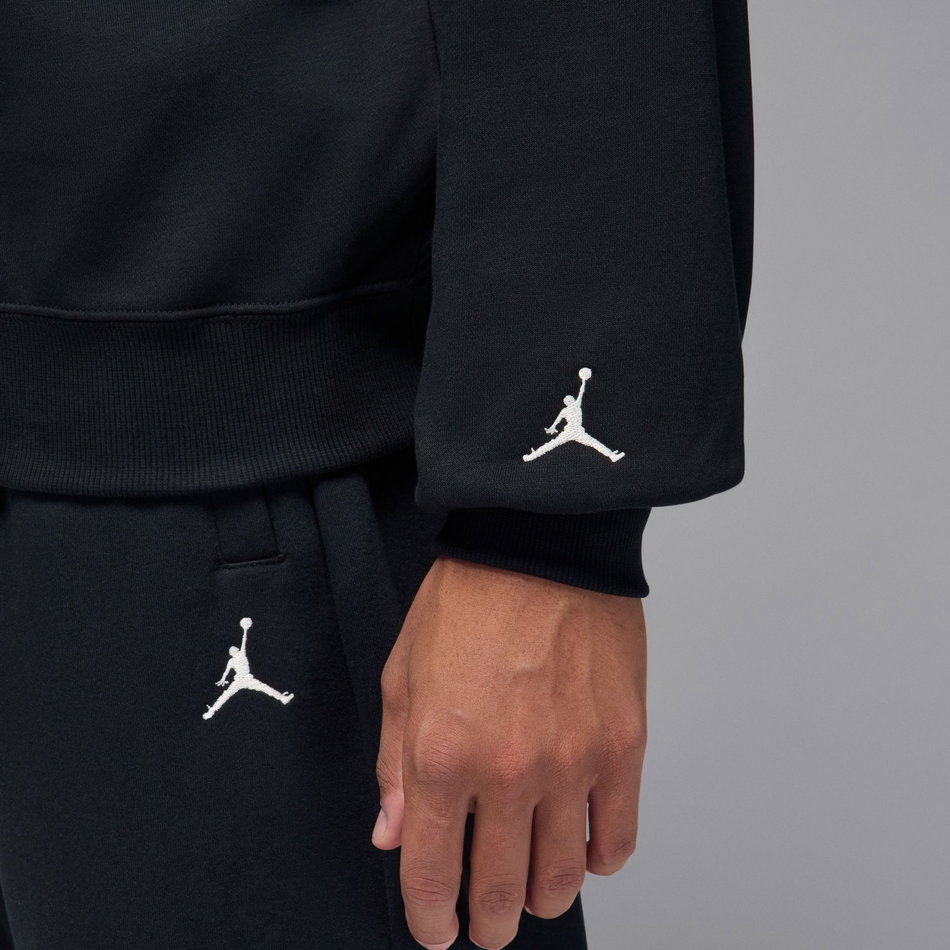 Jordan Brooklyn Snowscape Crew Erkek Siyah Sweatshirt