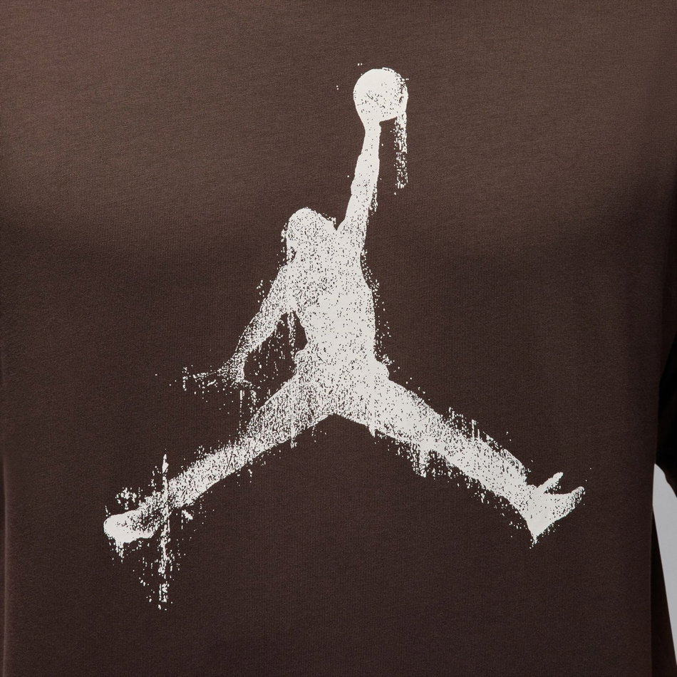 Jordan Brooklyn SS Crew Erkek Kahverengi Tişört