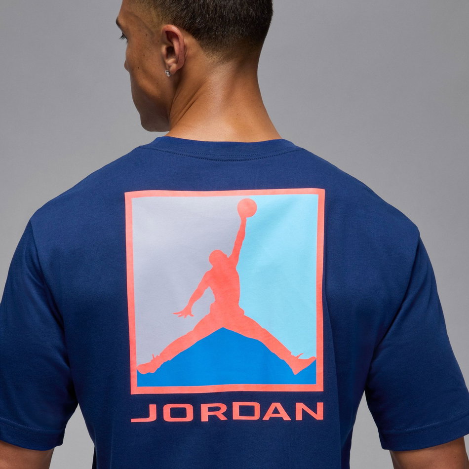 Jordan Brooklyn SS Crew Erkek Mavi Tişört