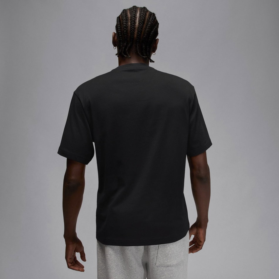 Jordan Brooklyn SS Crew Erkek Siyah Tişört