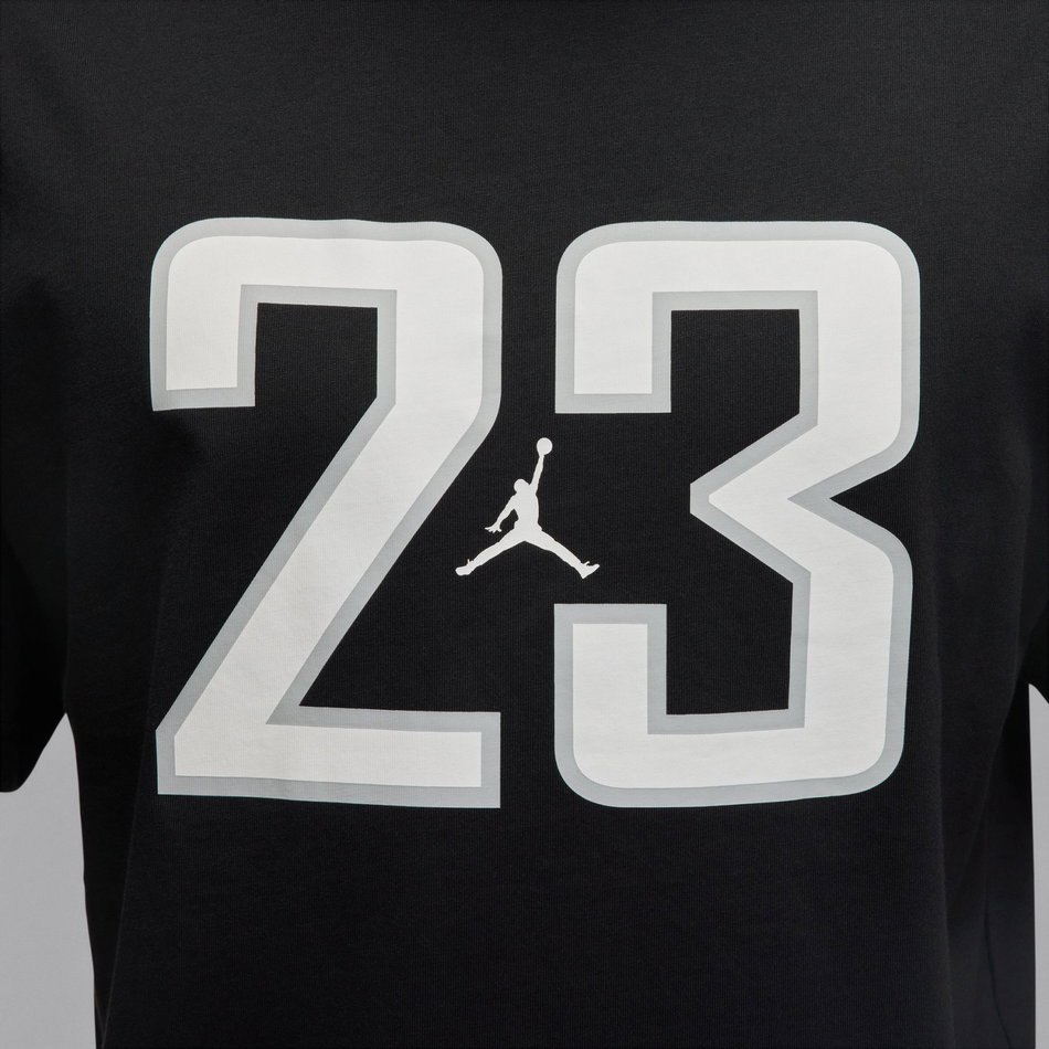 Jordan Brooklyn SS Crew Erkek Siyah Tişört