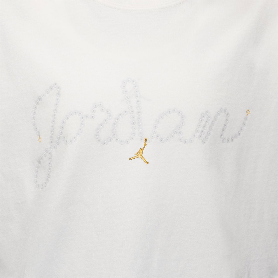Jordan Brooklyn SS Tee AJXI Kadın Beyaz Tişört