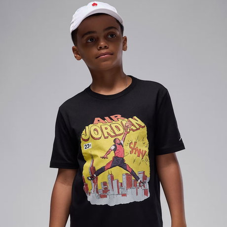 NIKE - Jordan Comic Slam Çocuk Siyah Tişört