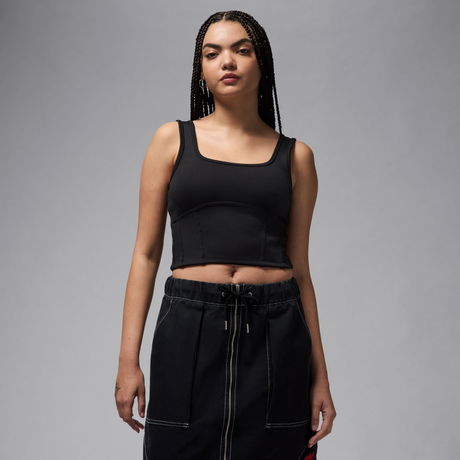 JORDAN - Jordan Crop Lifestyle Tank Kadın Siyah Atlet