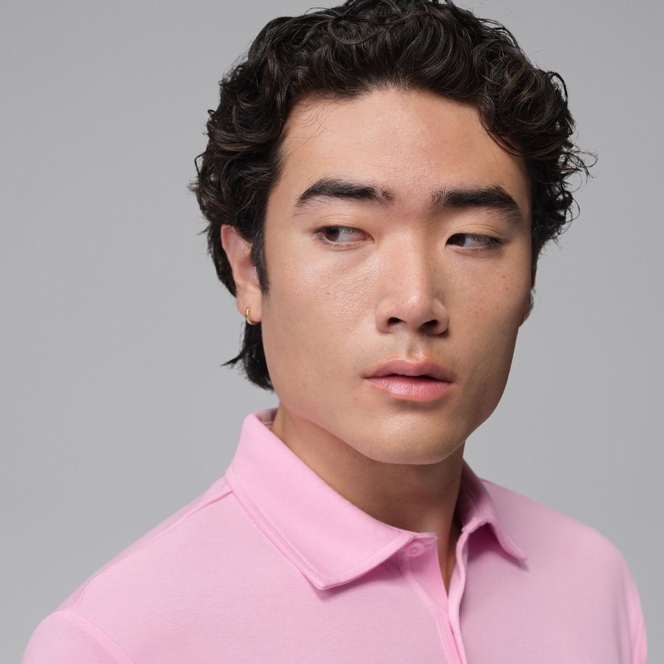 Jordan Dri-FIT Golf Polo Erkek Pembe Tişört